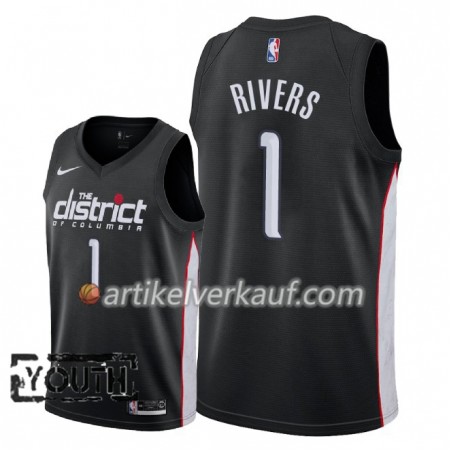 NBA Washington Wizards Trikot Austin Rivers 1 2018-19 Nike City Edition Schwarz Swingman - Kinder